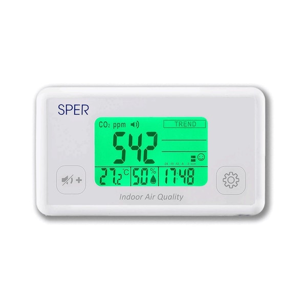 Sper Scientific Indoor Air Quality Monitor with Color Coded Display 800052 - main